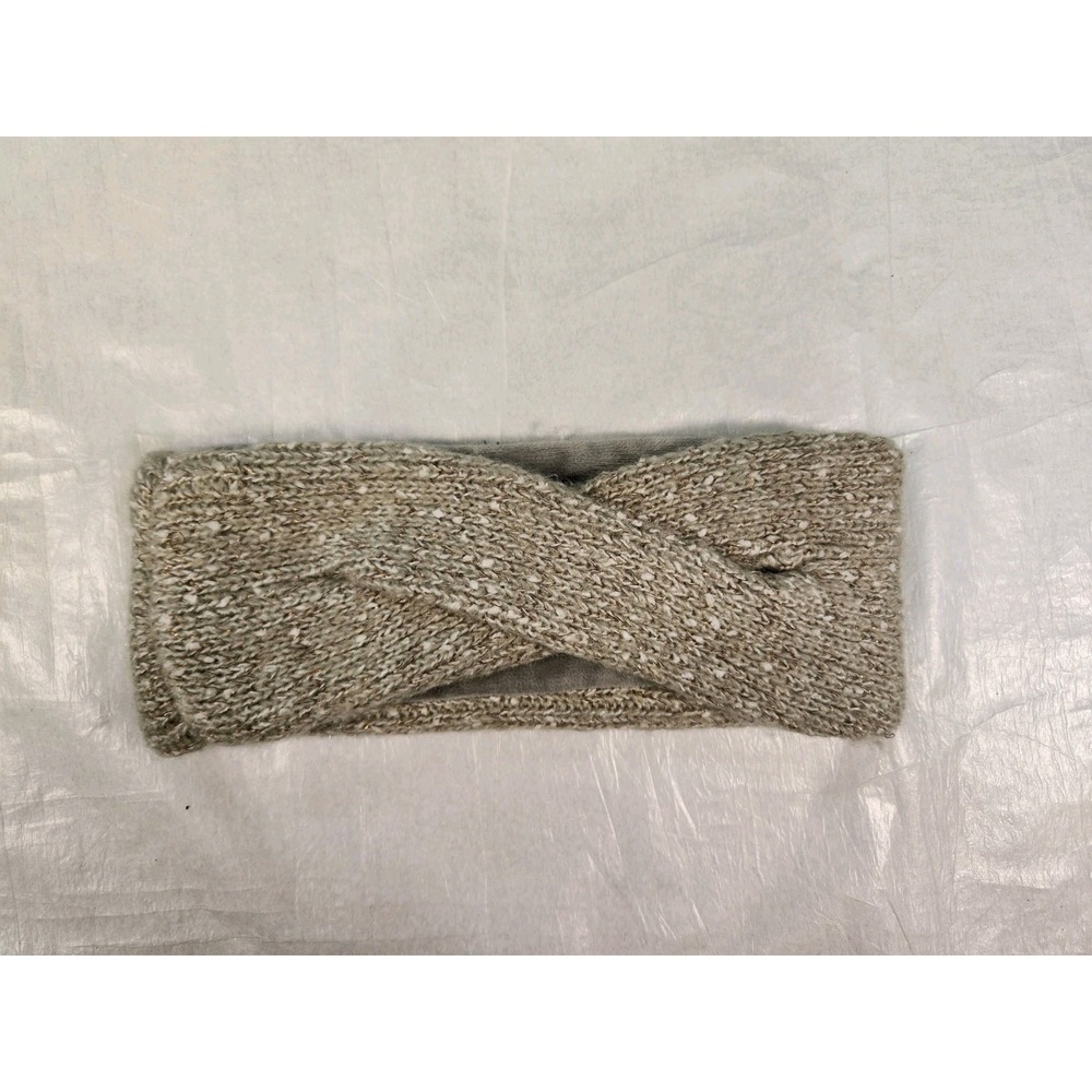 DKNY Women's Warm Fleece Lined Headband Heather Grey Shimmer